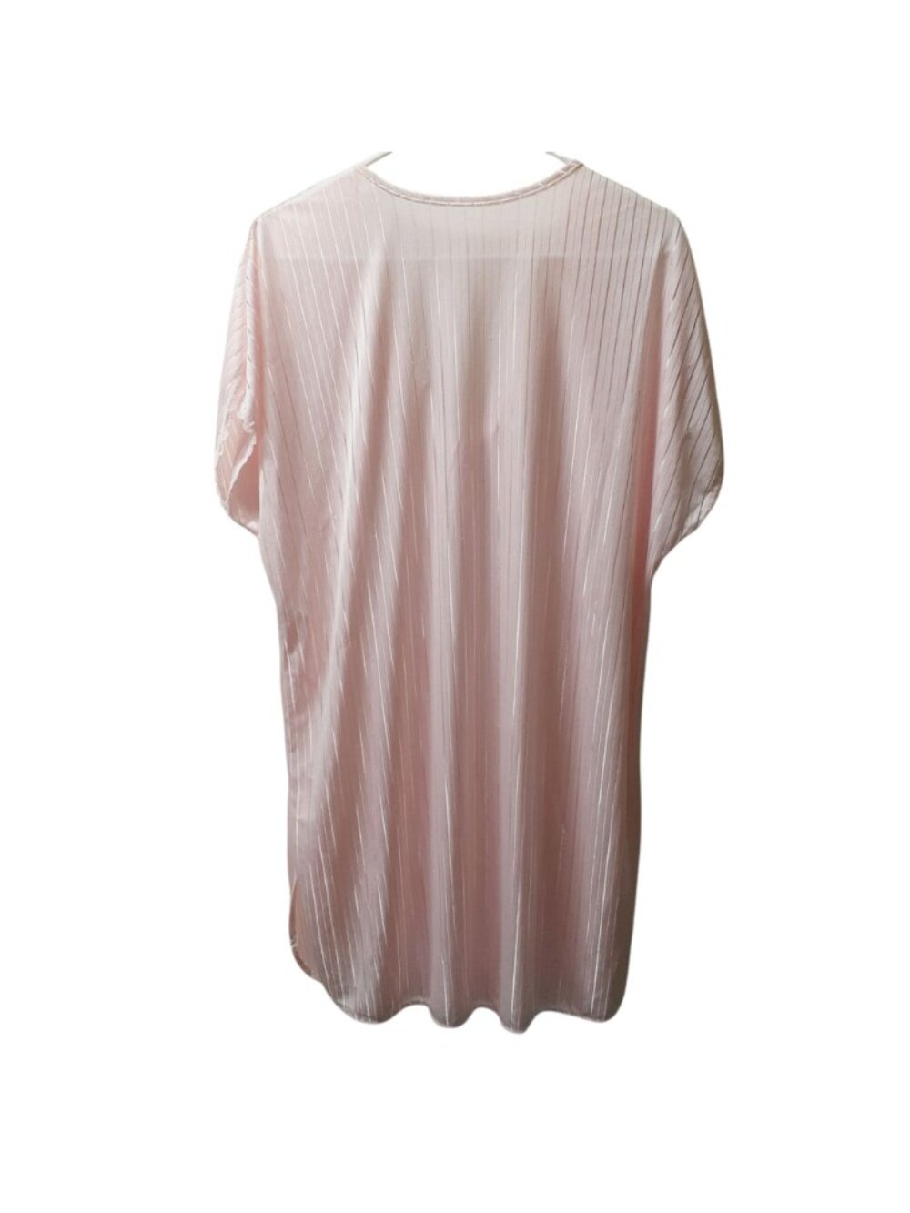 Vintage Scentimental Nights Womens Nightgown Pink Size 22 Semi-Sheer Lace Trim - Picture 3 of 5